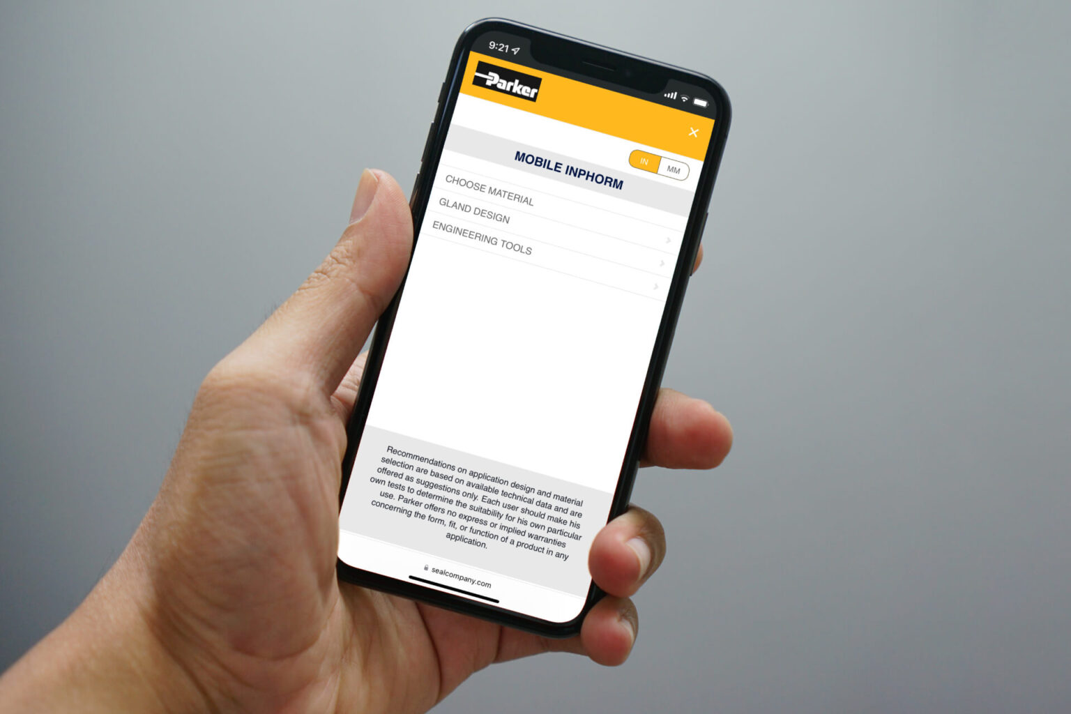 mobile-inphorm-parker-s-design-tool-seal-company